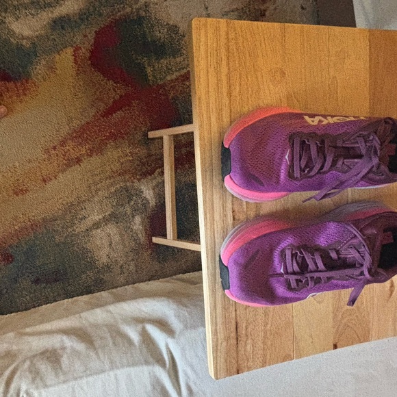 Hoka Purple and Pink Athletic Shoes with Cushioned Support - Picture 3 of 9